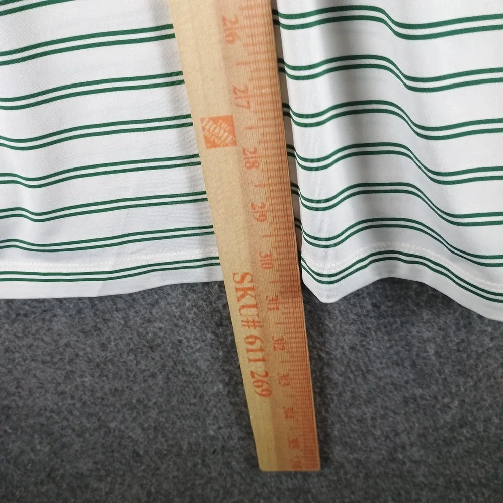 Ralph Lauren RLX Polo Shirt Mens M Whistling Straits Golf Green Striped